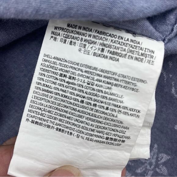 Vans Men Shirt Vintage Hawaiian Print Short Sleeve Button Shirt Medium - Picture 6 of 9